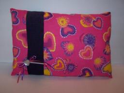 Lumbar Pillow , 9 X 14 Heart Print Spring Design Home Decor Fabric Craft Multi-Color - thumbnail 1