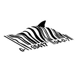 Banksy Barcode Shark Wall Sticker - Swimming Fish Under Bar Code Vinyl Decal Graffiti Street Art Decor Removable Stickers Decals Deca - thumbnail 2