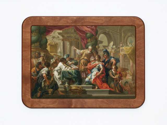 Alexander The Great Art Print, Sebastiano Conca, Wooden Frame - image 1