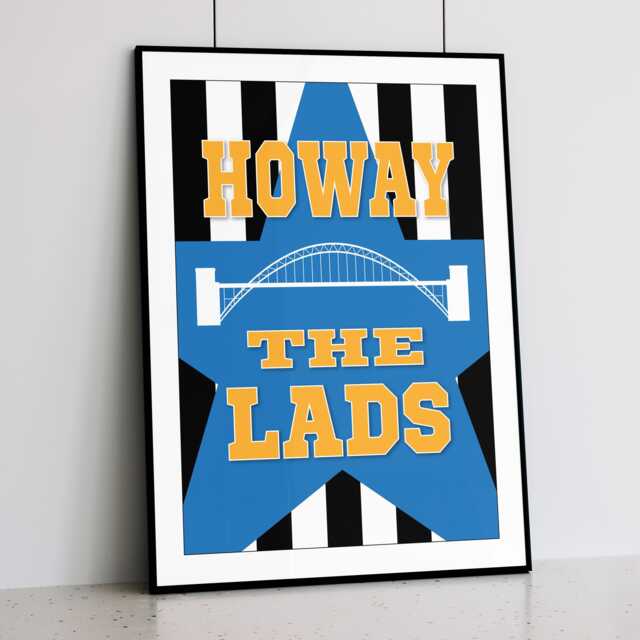 Newcastle United Print Howay The Lads, Contemporary Art - image 1