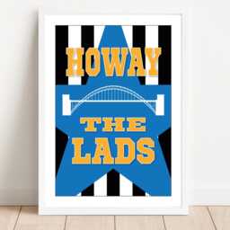 Newcastle United Print Howay The Lads, Contemporary Art - thumbnail 3