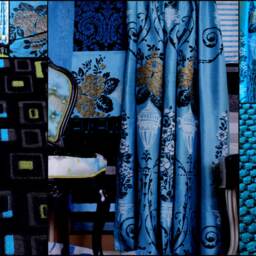 "Designers Guild Pillow Bohemian Turquoise Emerald Floral Cotton Duck - 16""x16" - thumbnail 2