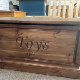 Handmade, Personalised Solid Wood Framed Toy Box With Soft Closing Lid - thumbnail 4