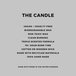 Tonka & Myrrh - Vegan, Triple Scented, Luxury Handmade Candle, 70 Hour Burn Time, 460 Grams - thumbnail 3