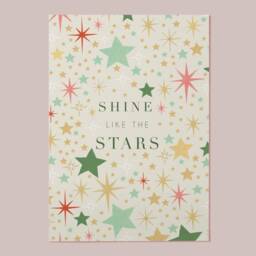 Starry Nursery Art Print Shine Like The Stars, Celestial Wall Decor - thumbnail 2