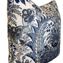 Thibaut Narbeth Bristol Collection Slate & Grey Double Sided Cushion Cover Pillow Cover - thumbnail 2