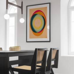 James Turrell Angelic Affirmations Inspired Print, Orange Aura Poster, Artwork, Wall Art, Abstract Geometric Art Print - thumbnail 2