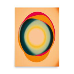 James Turrell Angelic Affirmations Inspired Print, Orange Aura Poster, Artwork, Wall Art, Abstract Geometric Art Print - thumbnail 3