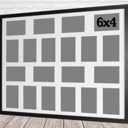 Multi Aperture Photo Frame Holds 20 6x4 Photos - Personalized Wall Display - thumbnail 3