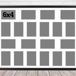 Multi Aperture Photo Frame Holds 20 6x4 Photos - Personalized Wall Display - thumbnail 2