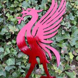 Liverpool Red Liver Bird Metal Wall Art Fc Inspired Garden Decor Lfc Steel Hanging Football Fan Gift Outdoor Plaque - thumbnail 3