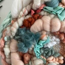 Woven Circle - Handwoven Handmade Round Hoop Wall Hanging Art Decor - thumbnail 2