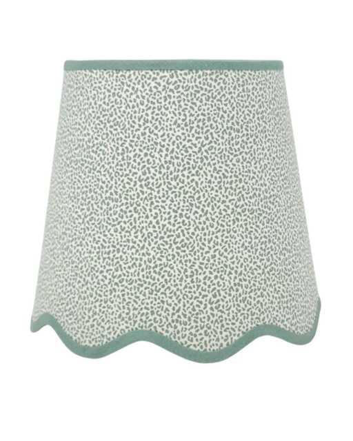 Scallop Lampshade - Savannah Ian Sanderson Natural Scalloped Edges Trim Colours Clip On, Lamp Or Pendant Light - image 1