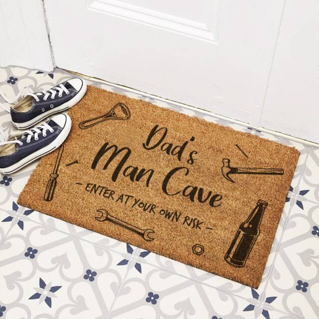 Personalised Man Cave Shed Indoor Door Mat - 60x40cm Doormat New Home Gift Father's Day