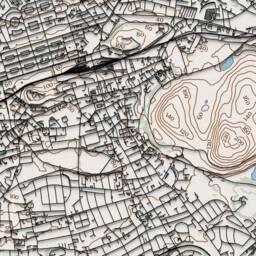 Edinburgh Topographic Contour Map With 3D Illusion - Scotland, United Kingdom Home Decor Wall Art City Poster - thumbnail 3
