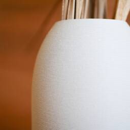 White Minimalist Wooden Vase Heaven - Perfect For Dried Flowers - thumbnail 3