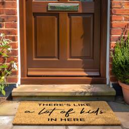 Funny Kids Doormat - There's Like A Lot Of in Here Personalized Welcome Mat Custom Gift For Parents - thumbnail 2