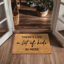 Funny Kids Doormat - There's Like A Lot Of in Here Personalized Welcome Mat Custom Gift For Parents - thumbnail 1