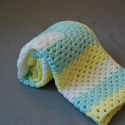Spring Baby Granny Square Blanket ~ - thumbnail 4