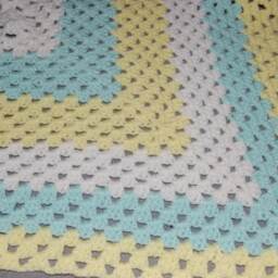 Spring Baby Granny Square Blanket ~ - thumbnail 3