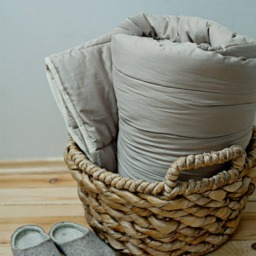 Twin Size Duvet. Extra Warm Wool Quilt For Neutral Bedding - Us Duty Paid - thumbnail 2