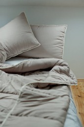 Twin Size Duvet. Extra Warm Wool Quilt For Neutral Bedding - Us Duty Paid