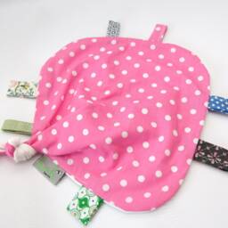 Cuddly Blanket, Comfort Cuddly Blanket For Babies, Girls Or Boys With Dots - thumbnail 2