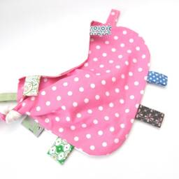 Cuddly Blanket, Comfort Cuddly Blanket For Babies, Girls Or Boys With Dots - thumbnail 3