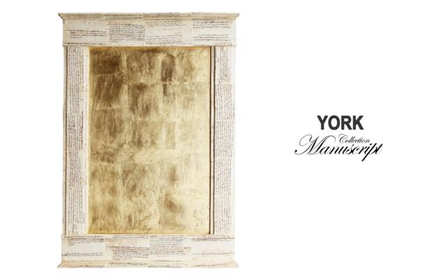 Handmade Coffee Table - Gold Leaf Accent Old World Elegant Living Room Furniture _ York - image 1