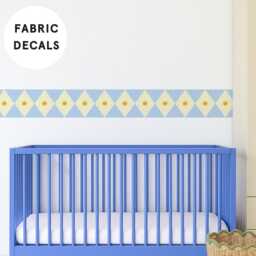 Diamond Star Wallpaper Boarder Removable Wall Sticker - Circus Theme Nursery & Playroom Decor - thumbnail 2