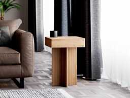 Solid Oak End Table Modern Scandi Side Table