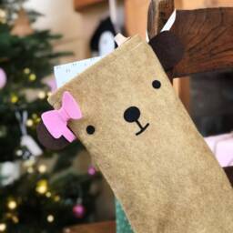 Dress Up Bear Felt Christmas Stocking - thumbnail 4