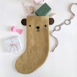 Dress Up Bear Felt Christmas Stocking - thumbnail 3