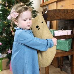 Dress Up Bear Felt Christmas Stocking