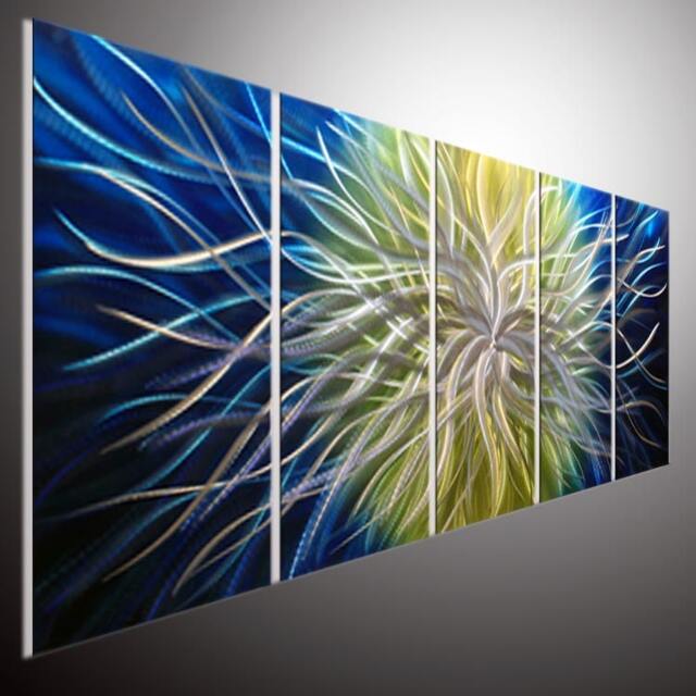 Abstract Metal Wall Art - Modern Geometric Sculpture - image 1