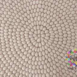 Handmade Wool Felt Ball Rug Sand Pebble Carpet - thumbnail 3