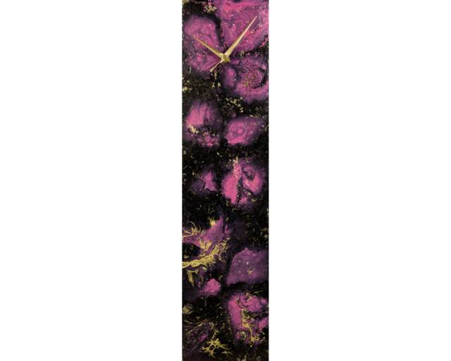 Modern Wall Clock Rectangular Decor - Desk With Lights Original Abstract Art Home Contemporary Not Resin - image 1