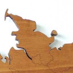 Wooden Map Of Germany - Unique 3D Wall Decoration Detailed For Perfect As A Gift - thumbnail 3