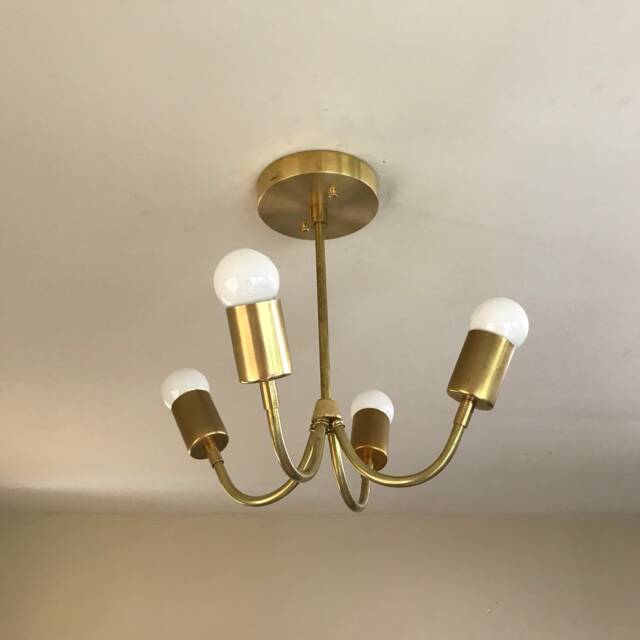 Madouk Modern Sputnik 4 Light Mid Century Industrial Chandelier - image 1