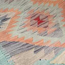 Runner Rug Multicolour, Handmade Artisan Afghan Turkish Persian Qashqai Runner, Moroccan Navajo Flatweave, Natural Wool Kilim 291x80 cm - thumbnail 4