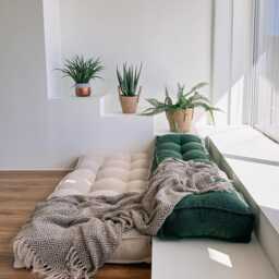 Outdoor French Style Floor Cushion Bench Cushion, Futon - thumbnail 4