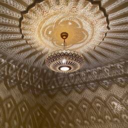Handmade Moroccan Brass Pendant Light, Home Decor Lighting - thumbnail 2