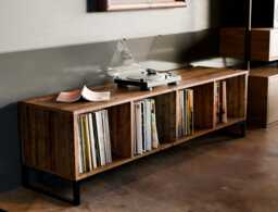 Vinyl Storage Unit - Record Cabinet Player Stand Tv Sideboard