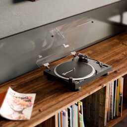 Vinyl Storage Unit - Record Cabinet Player Stand Tv Sideboard - thumbnail 3