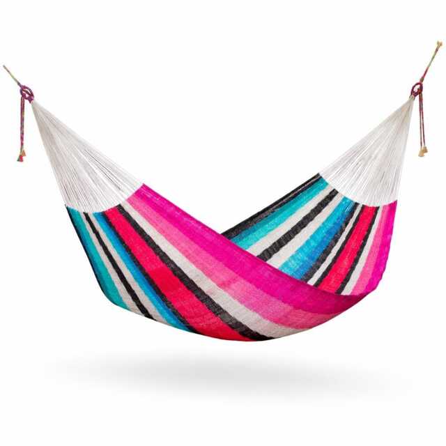 Sarape Hammock Made With Thick Nylon Thread - Traditional Mayan Hammocks Customs Taxes Included - image 1