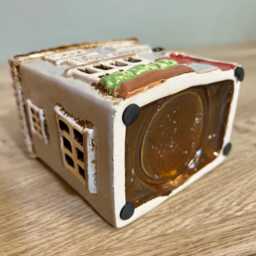 Ceramic Candle Tealight Holder Village Post Office Countryside Theme Home D??cor/Quirky Ornament - thumbnail 4