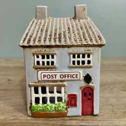 Ceramic Candle Tealight Holder Village Post Office Countryside Theme Home D??cor/Quirky Ornament - thumbnail 2