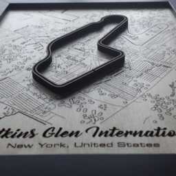 Watkins Glen International Wall Art Laser Engraved Wood, Nascar Gift - thumbnail 3