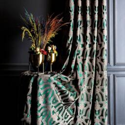 Curtains Panel Striped Patterned Fabric Luxury Bedroom Living Room Green Black Gold Gray Navy Custom Size Drape - thumbnail 2