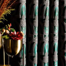 Curtains Panel Striped Patterned Fabric Luxury Bedroom Living Room Green Black Gold Gray Navy Custom Size Drape - thumbnail 3